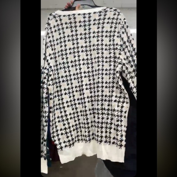 NWT Men's Shaquille O'Neal Big & Tall Crew Pullover Sweater Houndstooth $80 - Picture 5 of 8